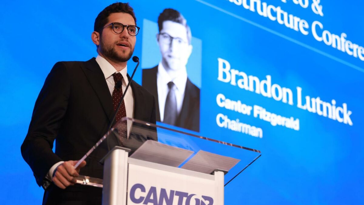 Cantor Chairman Brandon Lutnick