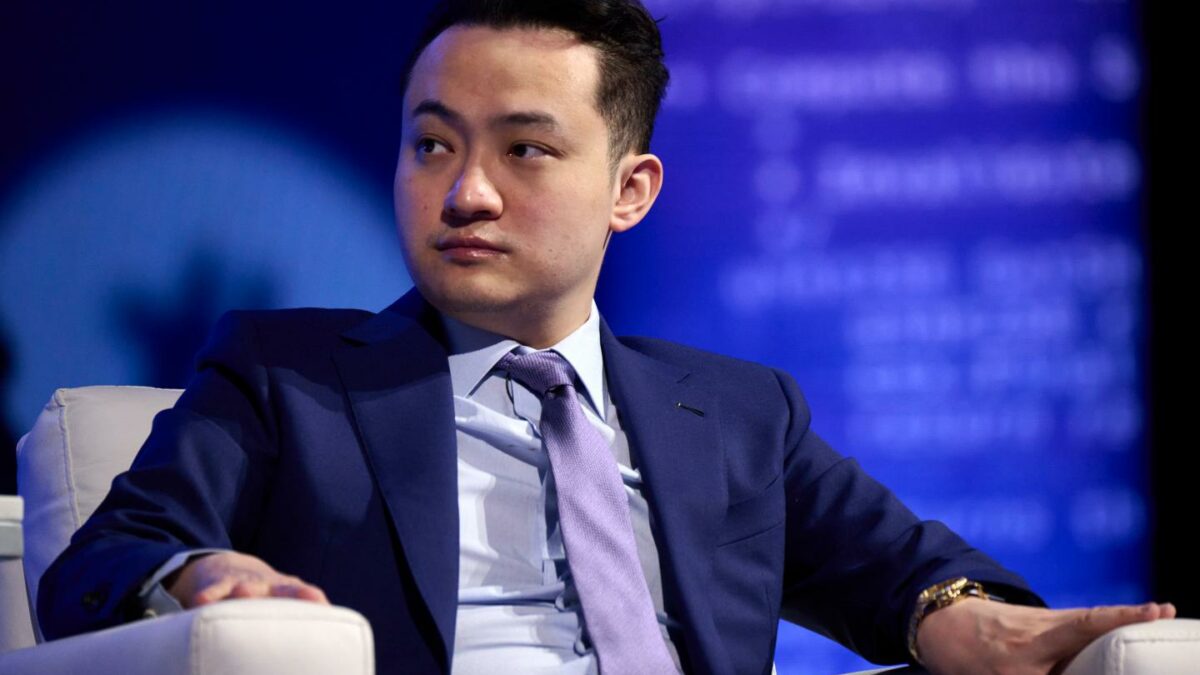Crypto billionaire Justin Sun at a Bitcoin conference in 2025.