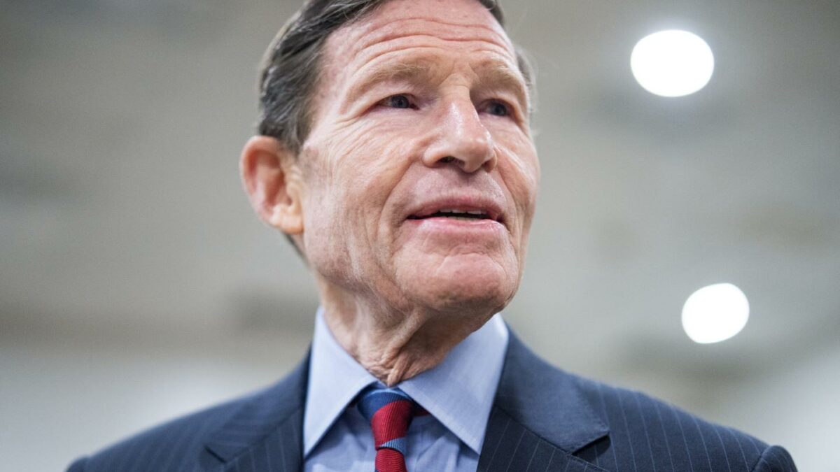 Sen. Richard Blumenthal (D-Conn.) at the U.S. Capitol in March.