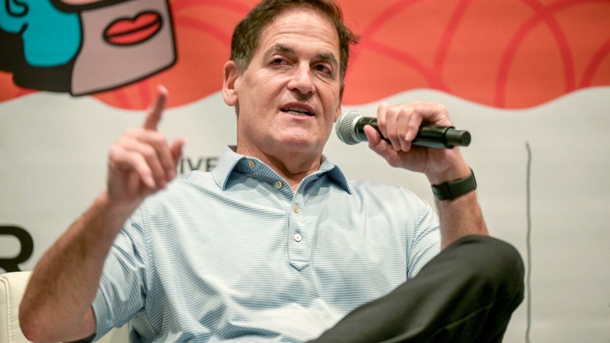Mark Cuban speaks onstage during a conference in Austin