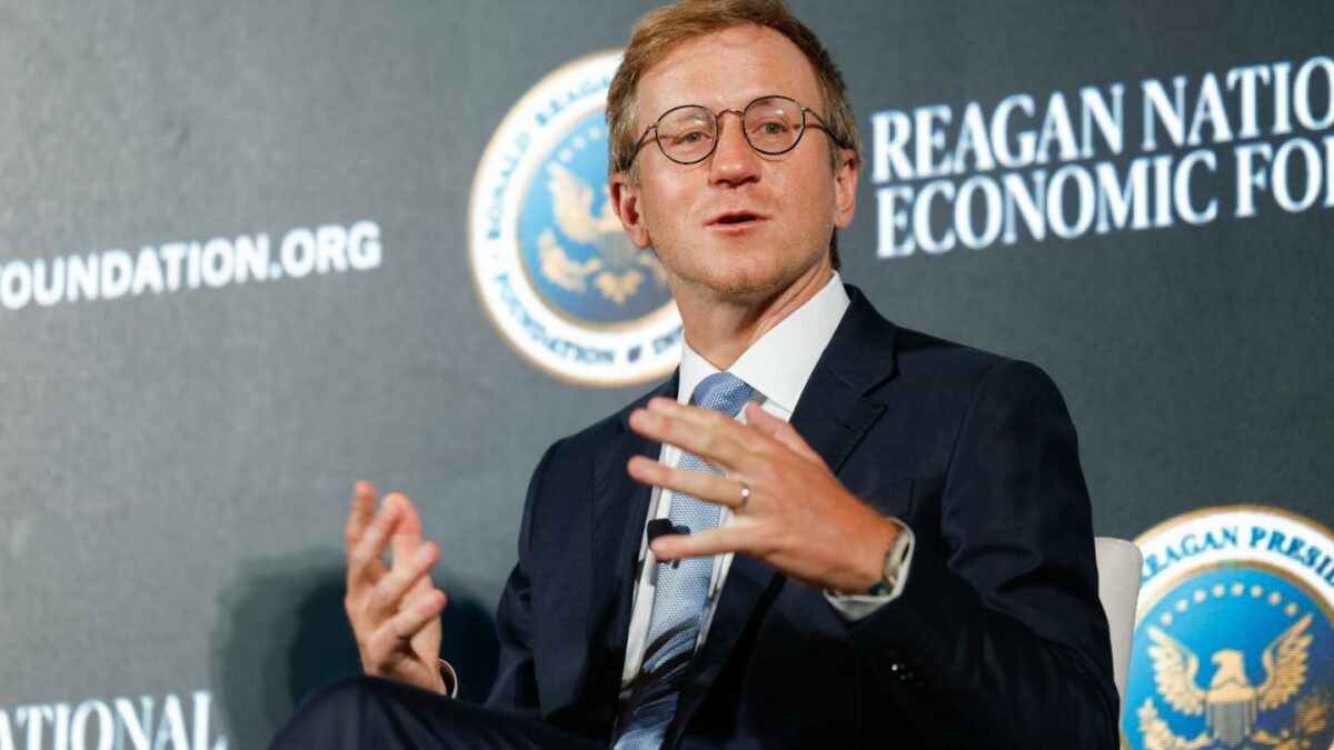 Zach Abrams, cofounder of Bridge, during the 2026 Reagan National Economic Forum.
